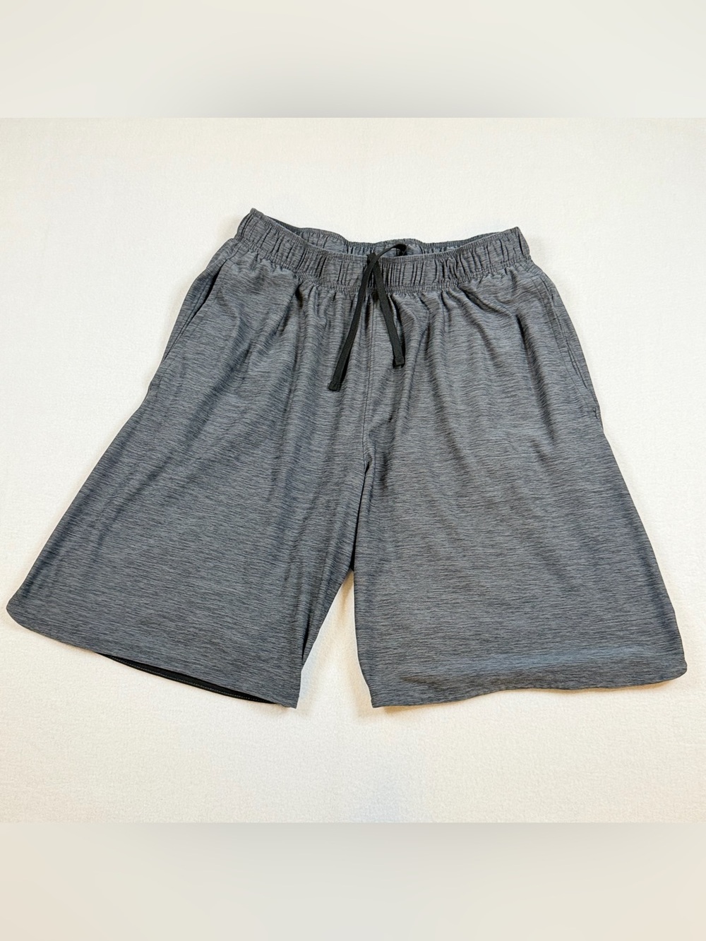 Athletic Works Heather Gray Athletic Drawstring Shorts